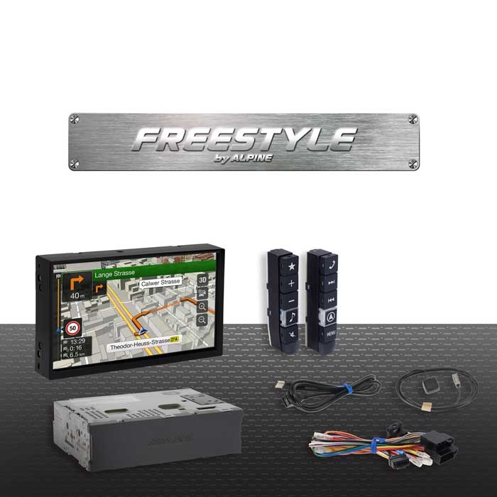 Alpine X701df Freestyle 7" Navigation til Bil