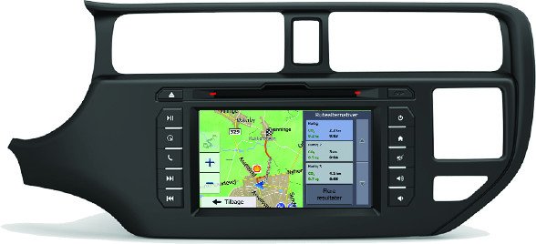 Kia Rio Navigation - Plug & Play med 3D Kortdata