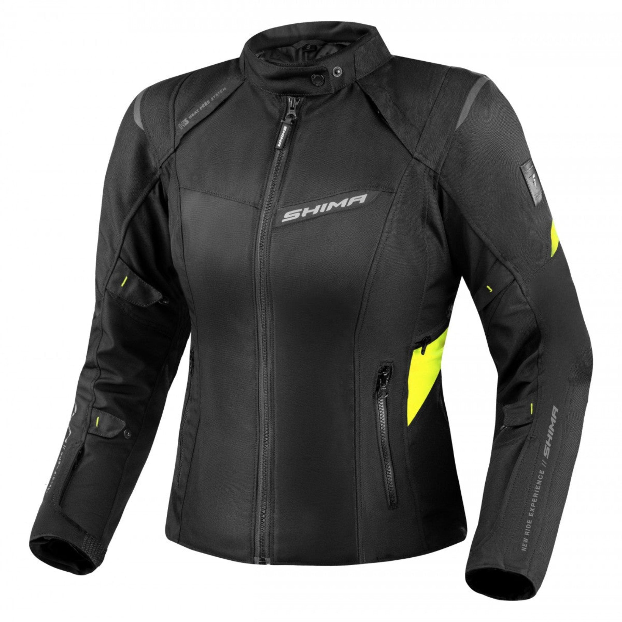 Rush 2.0 Lady Yellow Fluo Vandtæt Motorcykeljakke Til Kvinder fra Shima