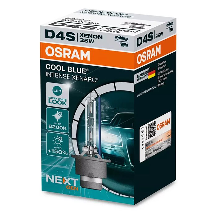 Osram Cool Blue Intense D4S Xenon Pærer - 2 Stk. Tilbud!