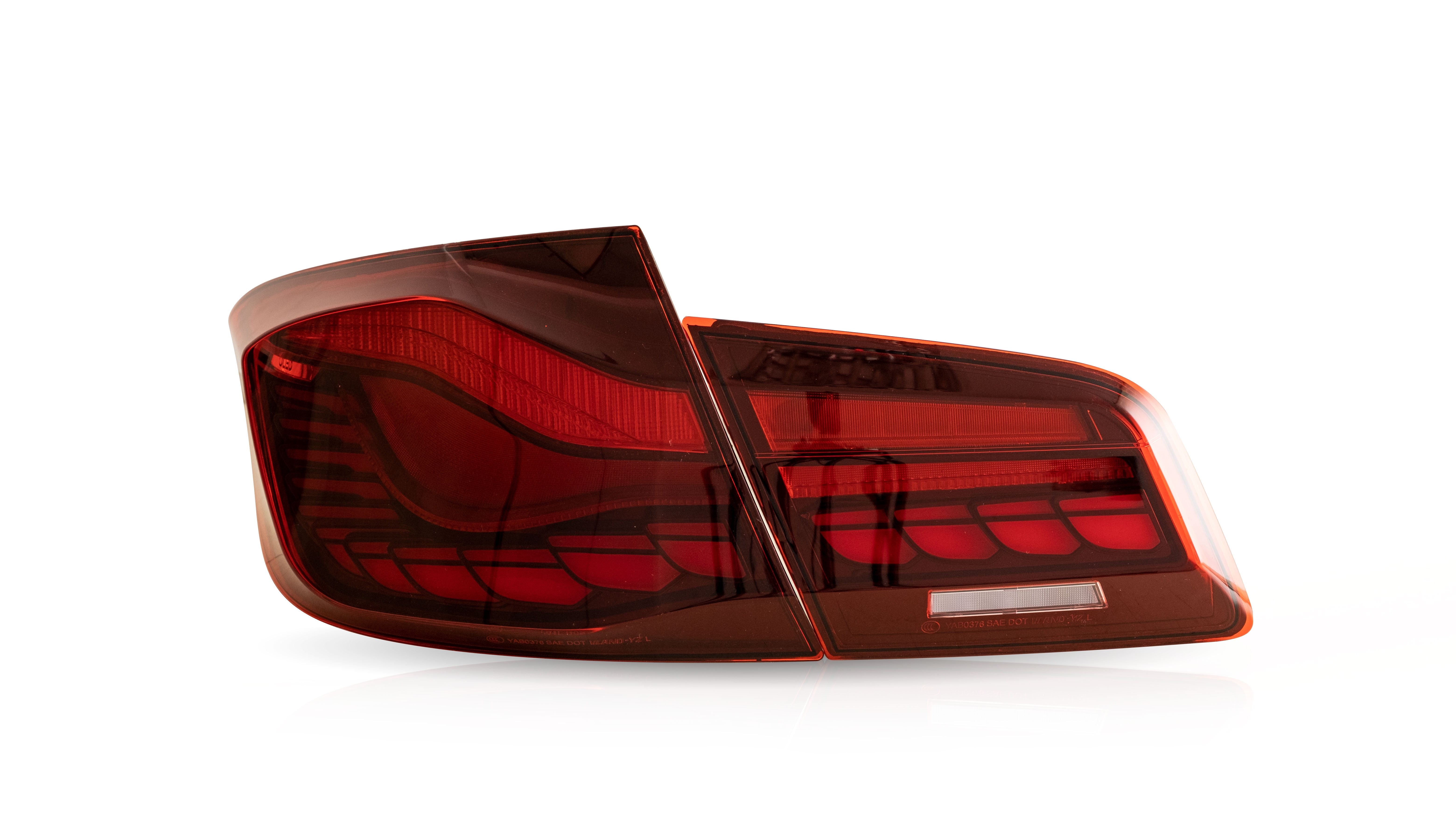 Oled Led Baglygter Med Dynamisk Led Blink, Klar Rød Til Bmw F10 5 Serie, Sedan, årgang 2010 2017