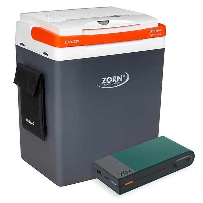 30L Elektrisk Køleboks med Powerbank fra ZORN - Black Friday!